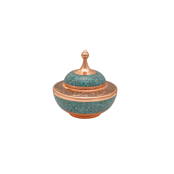 Turquoise Saljughi Sugar Bowl